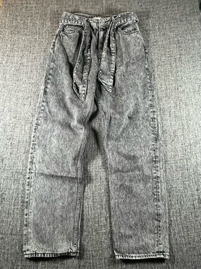Sandro Paris Paper bag jeans, women’s, Y2k, rhinestones! Size 38